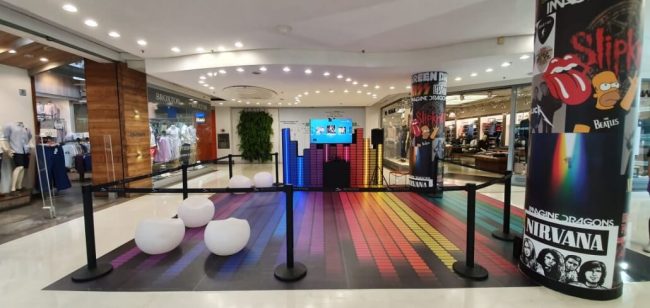 Cenografia para Botafogo Praia Shopping: Campanha Rock in Rio – Unpack Design, detalhe 2