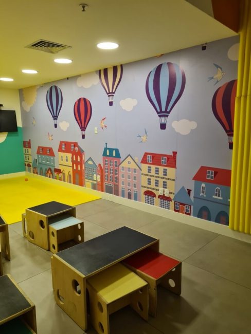 Cenografia para Shopping Fashion Mall: Clubinho Infantil – Unpack Design, detalhe 1