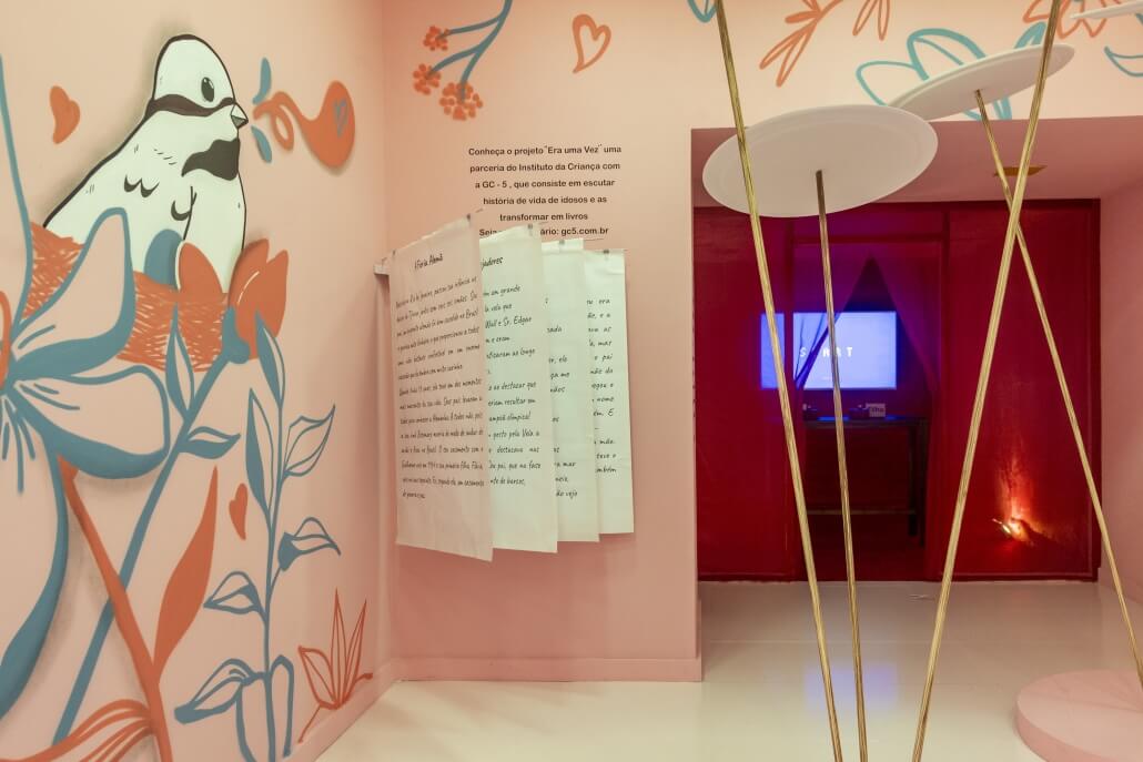 Cenografia para Shopping Tijuca: Posto de Troca interativo Dia Das Mães – Unpack Design, detalhe 3