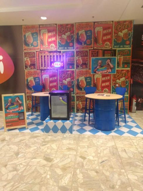 Cenografia para Shoppings da Rede Ancar: Posto de Troca Dia dos Pais – Unpack Design, detalhe 2