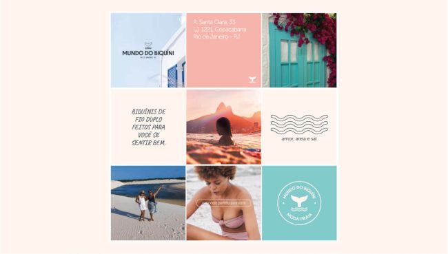 Identidade Visual: Mundo do Biquíni – Unpack Design, detalhe 8