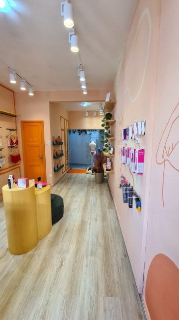 Projeto de Loja Sex Shop: Boutique Sensual Sinta Vibrar – Unpack Design, detalhe 1