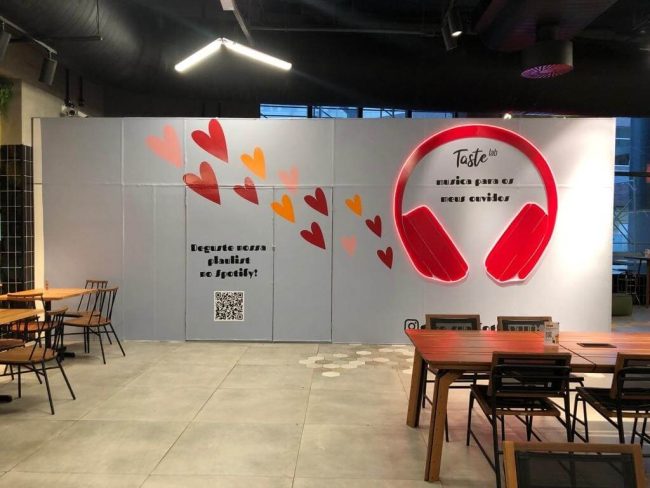 Tapumes Instagramáveis para Norte Shopping – Taste Lab – Unpack Design, detalhe 1