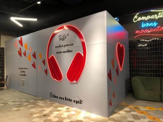 Tapumes Instagramáveis para Norte Shopping – Taste Lab – Unpack Design, detalhe 3
