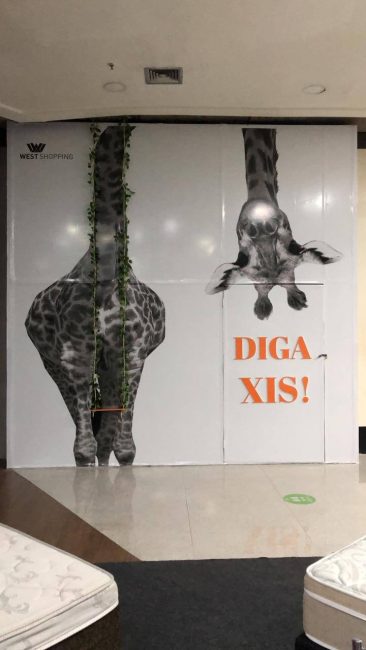 Tapumes Instagramáveis para West Shopping – Unpack Design, detalhe 5