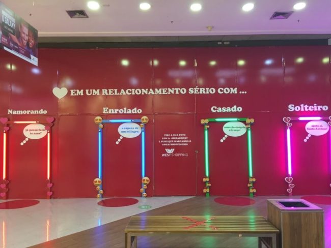 Tapumes Instagramáveis para West Shopping – Unpack Design, detalhe 1