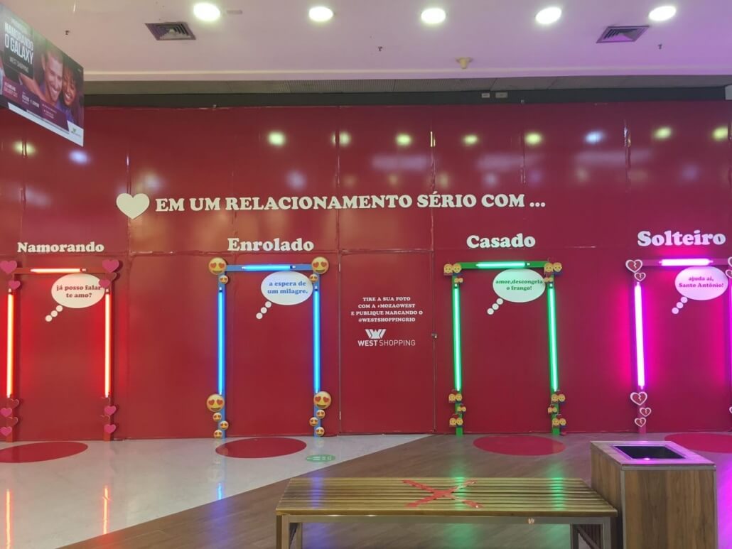Tapumes Instagramáveis para West Shopping – Unpack Design, detalhe 1