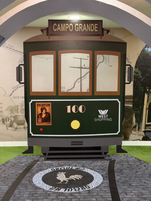 Exposição Campo Grande por Trás das Lentes, West Shopping – detalhe do bonde