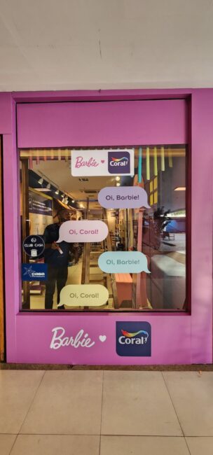 Coral Collab Barbie – vitrine da collab Barbie