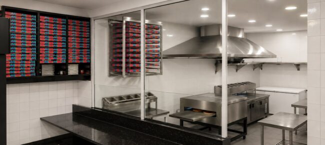 Render da pizzaria O Forno na Tijuca, vista 3 — projeto Unpack Design
