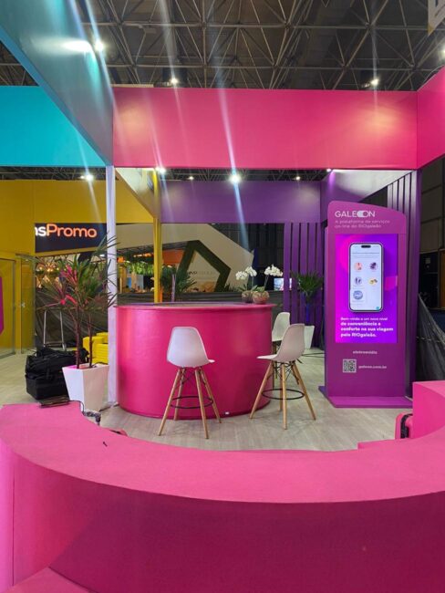 Stand Rio Galeão na ABAV 2023, Riocentro – vista interna do stand