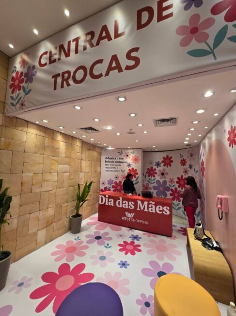 Central de Trocas Dia das Mães no West Shopping – Fachada da Central de Trocas
